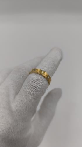 خاتم كارتيه مطلي وعليه ختم البراند ضمان سنه عاللون