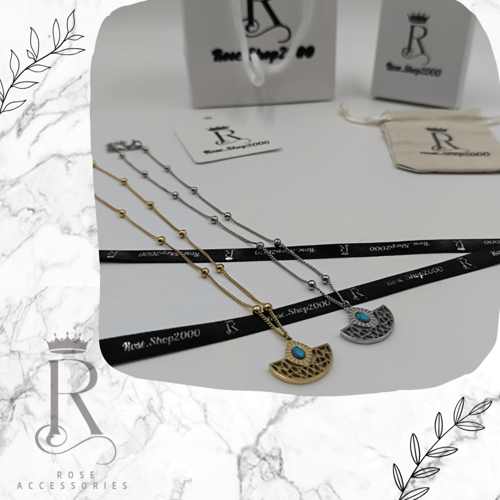 سلسال بحجر فيروزي أنيق