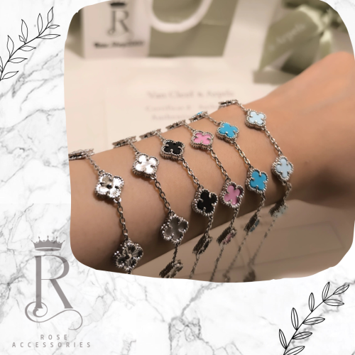 اساور فان كليف وردة صغيرة فضي ماستر