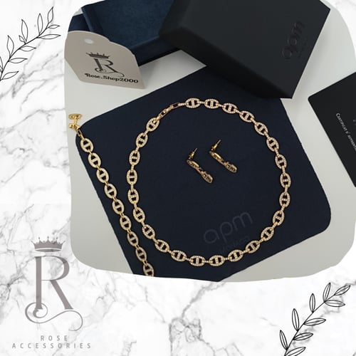 طقم apm ذهبي ٣ قطع