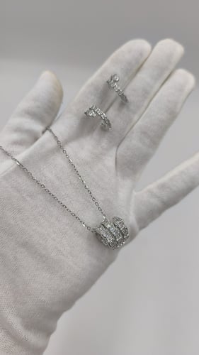 طقم بولقري فضي