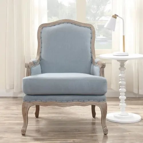 Single chair, chateau - light blue