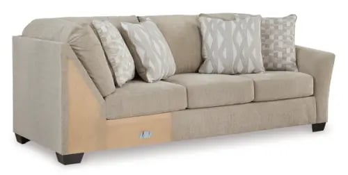 Sofa facing the right arm with Brogan Bay with a cushion corner