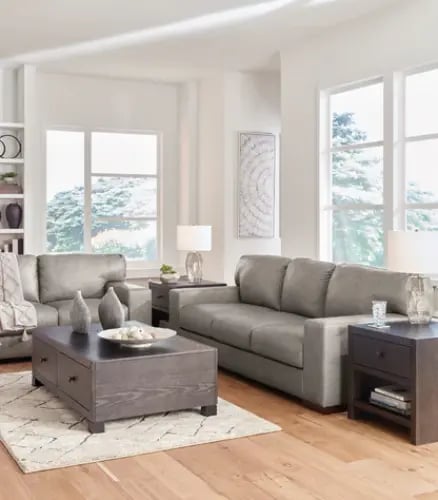 Lombardia gray sofa set