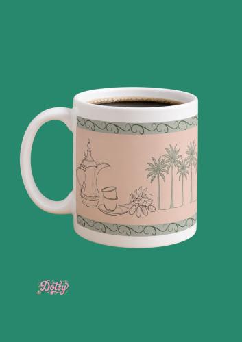 كوب دلة ونخلة
