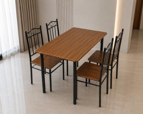 طاولة طعام مودرن مع 4 كراسي