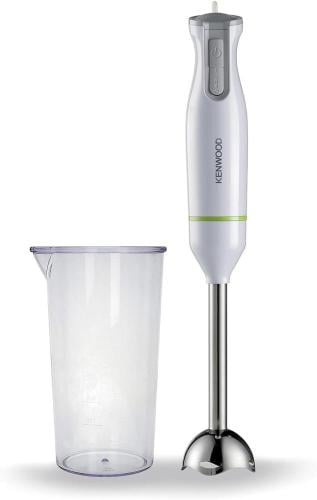 Handheld metal mixer from Kenwood – 600-watt power with a graduated cup – Model HBM02