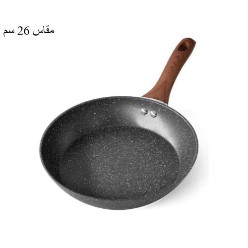 Granite frying pan in black color – 28 cm size