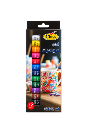 كلاس الوان سيراميك 12 لون
