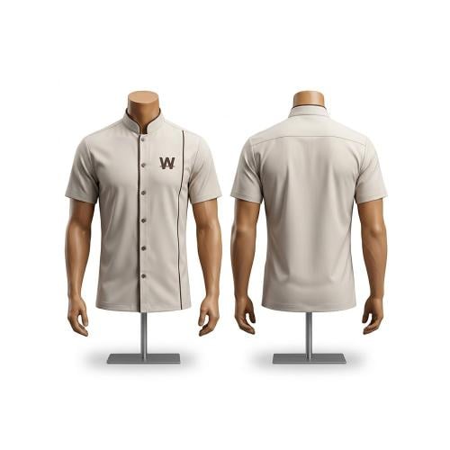 (W) قميص بأكمام قصيرة حسب الطلب
