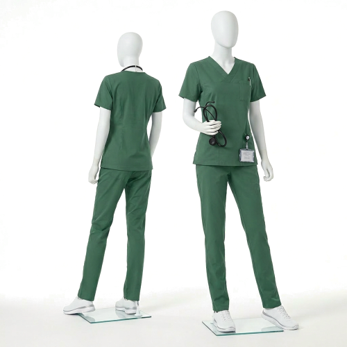 Green medical scrap set (uniform medical style)