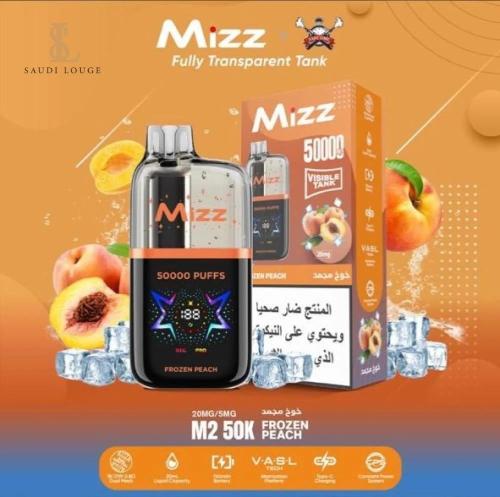 سحبة مز ام تو 50000 موشة خوخ ايس MIZZ M2 50K PUFFS...