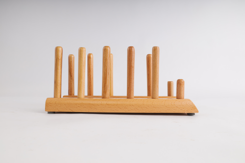 Multi-purpose wooden plate holder