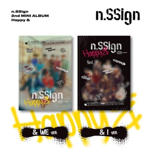 n.SSign - 2nd Mini Album Happy & (& WE Ver + & I V...