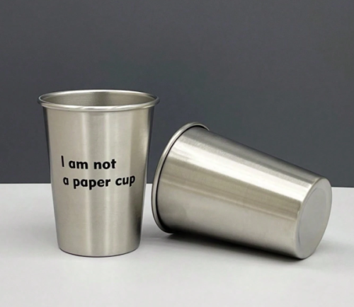 كوب ستيل فضي 350 مل