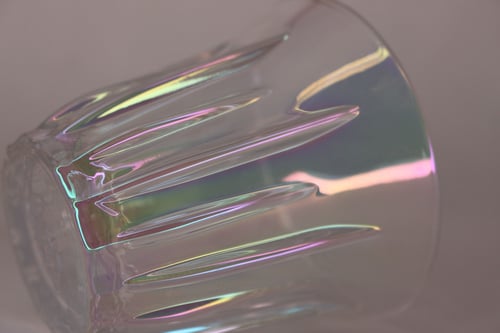 كوب زجاجي مموج مقاوم للحرارة 200 مل