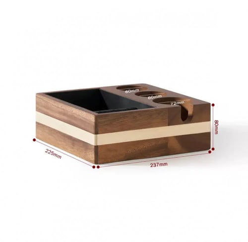 صندوق مكبس مع نك بوكس من خشب الجوز والزان