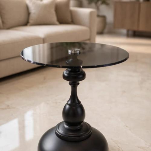 طاولة مفرد زجاج