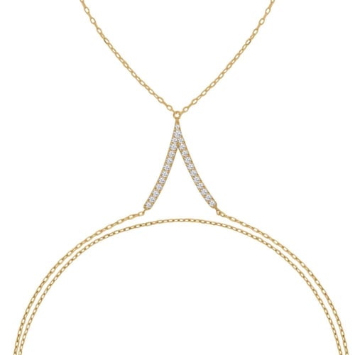 كف ذهب مزيّن بـ الزركون