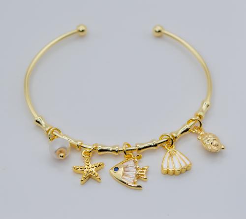 سوار السمكة Sea bracelet gold