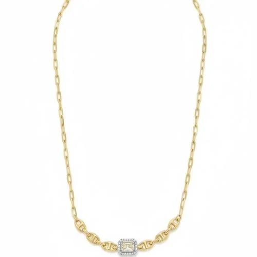 قلادة Golden Radiance فضة 925 مطلية ذهب