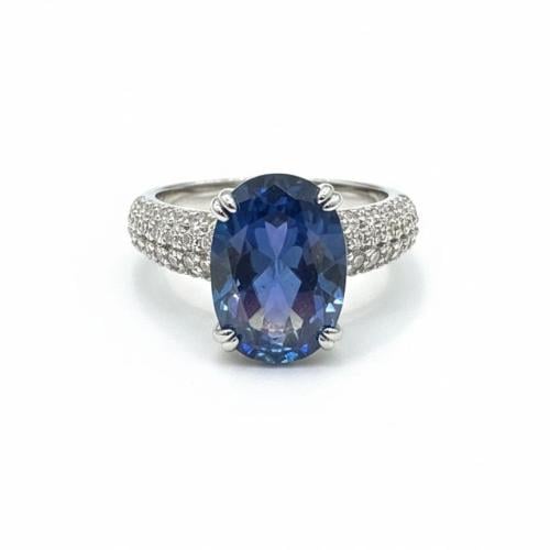 خاتم Blue Royal فضة 925 – بريق فاخر