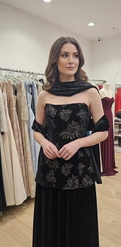 فستان شتوي مخمل