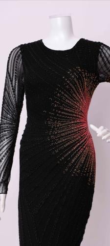 فستان سهرة مطرز استرتش