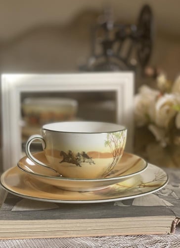 ROYAL DOULTON SERIES WARE “COACHING DAYS” TRIO