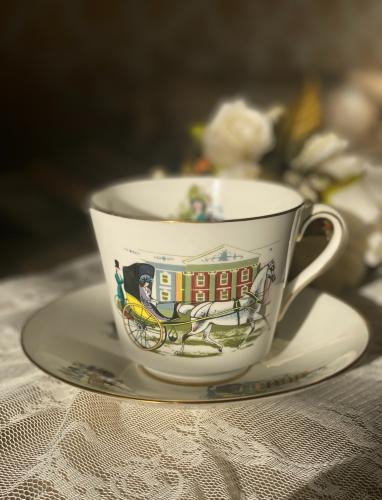 Extra Large Horse & Cart Design Display Tea Cup &...