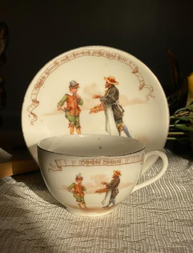 Royal Doulton Bone China Nursery Rhyme Cup & Sauce...