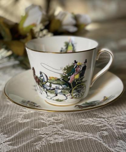 Extra Large Horse & Cart Design Display Tea Cup &...