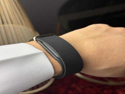 Google Fit Bit Air Black Leather