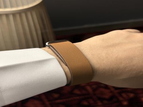 Google Fit Bit Air Brown Leather