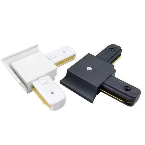 Black color angle T-connector