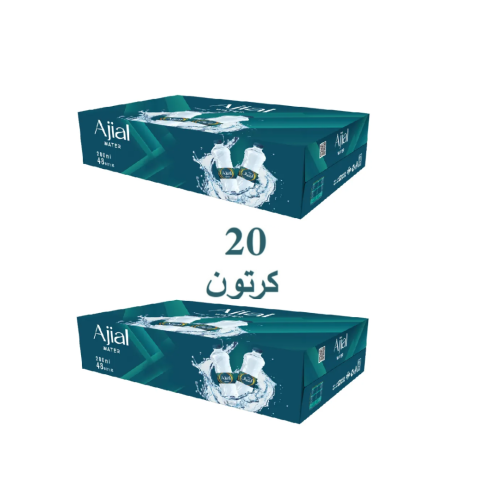 20 كرتون مياه اجيال 200مل 48x