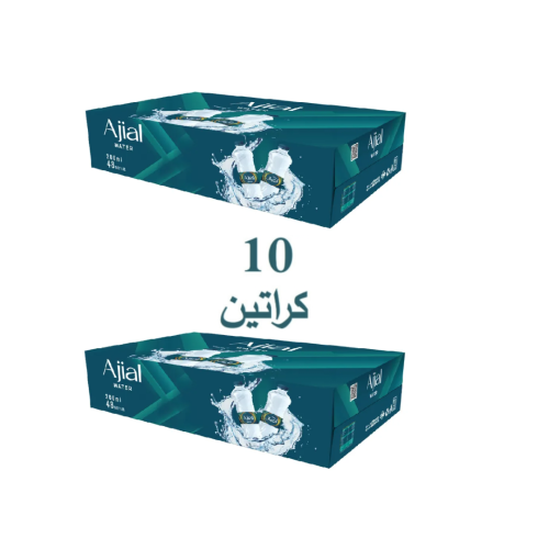 10 كراتين مياه اجيال 200مل ×48
