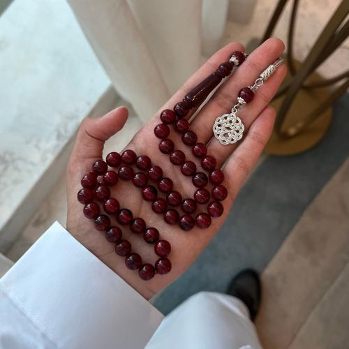 سبحة بكلايت احمر توتي