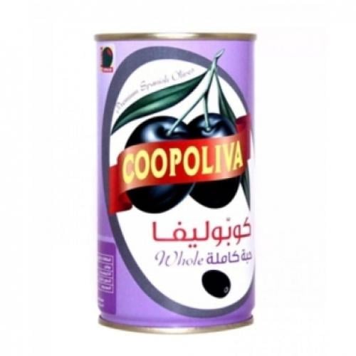 كوبوليفا زيتون أسود حبة كاملة في محلول محلي اسباني...