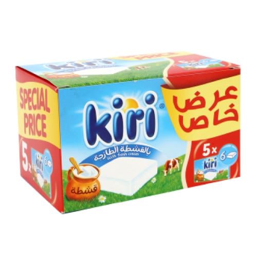 كيري جبنة بالقشطة قابلة للدهن 5* 200 جرام