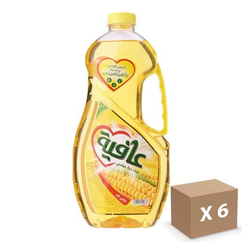 عافية زيت ذرة صافي 6*1.5 لتر