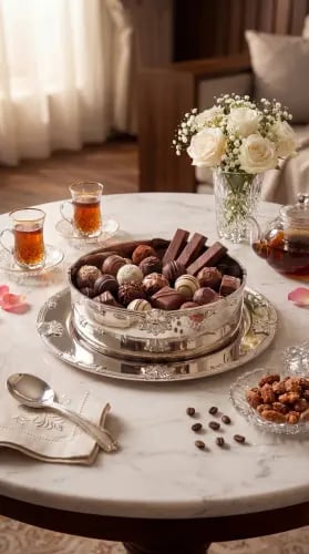 صينية شوكلت 26 cm وسط NEW DESIGN