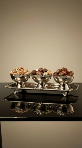 طقم الضيافة الملكي الثلاثي FLOWER