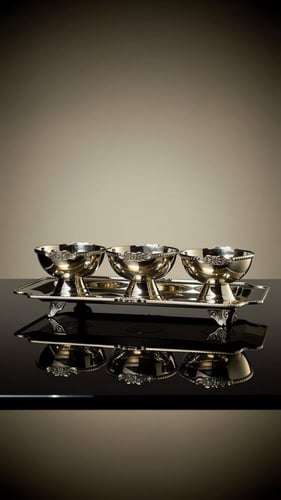 طقم الضيافة الملكي الثلاثي FLOWER