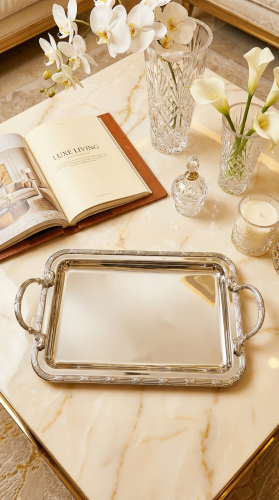 صينية مستطيل فاخرة كبير