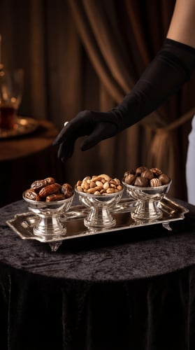 طقم الضيافة الملكي الثلاثي CROWN