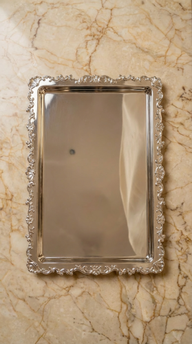 صينية مستطيل وسط فاخر