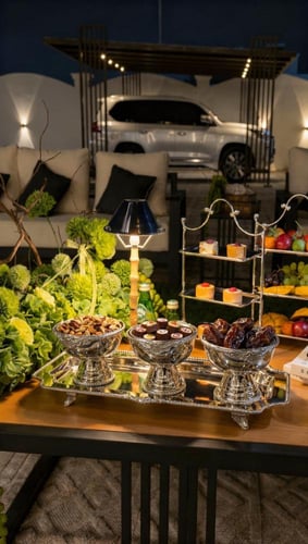 طقم الضيافة الملكي الثلاثي CROWN