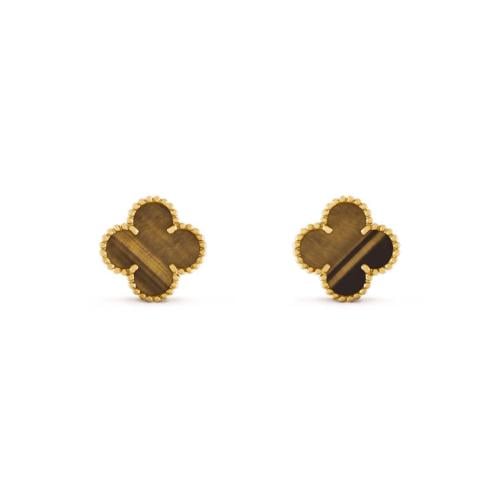 Van cleaf earring tiger eye