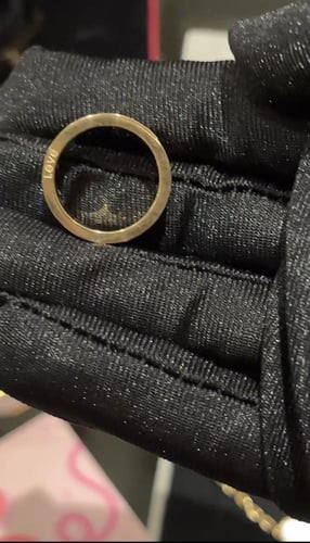 Cartier love gold ring